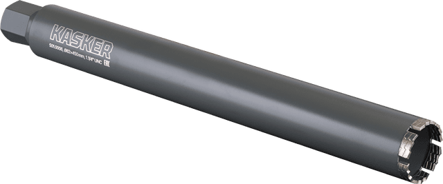 Коронка алмазная Kasker 62х450 мм, 1.1/4" UNC, 6 сегментов