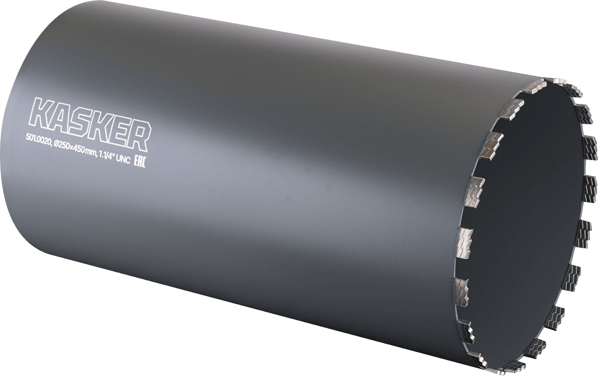 Коронка алмазная Kasker 250х450 мм, 1.1/4" UNC, 19 сегментов - изображение 1