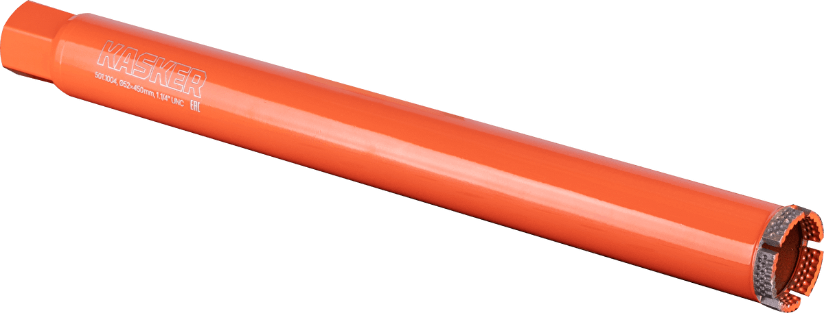 Коронка алмазная Kasker 52х450 мм, 1.1/4" UNC, 5 сегментов - изображение 1