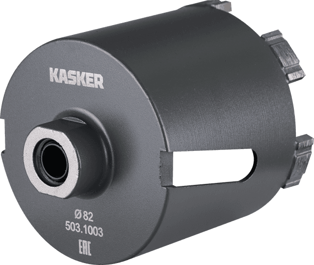 Коронка алмазная Kasker для подрозетников 82х65 мм, М16, 6 сегментов, боковая