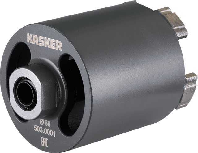 Коронка алмазная Kasker для подрозетников 68х65 мм, М16, 5 сегментов, торцевая