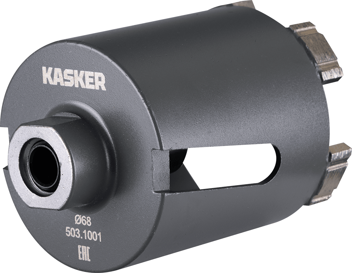 Коронка алмазная Kasker для подрозетников 68х65 мм, М16, 5 сегментов, боковая - изображение 1